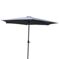 Parasol gris rond 2,94 x 2,94 m PORTO