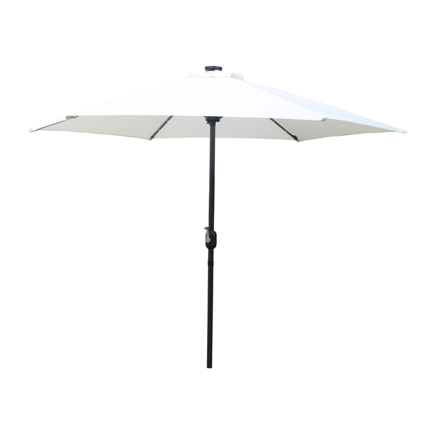 Parasol  ecru  rond 2,66 x 2,66 m led KEA