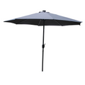Parasol  gris  rond 2,92 x 2,92 m led SAMOS