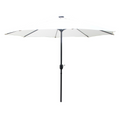 Parasol ecru rond 2,92 x 2,92 m led ITALORA