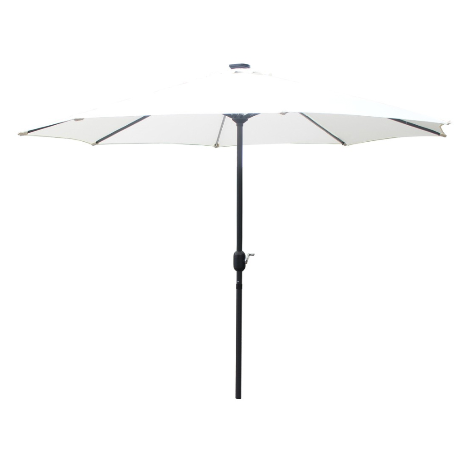 Parasol ecru rond 2,92 x 2,92 m led ITALORA