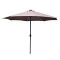 Parasol marron rond 2,92 x 2,92 m led ITALORA