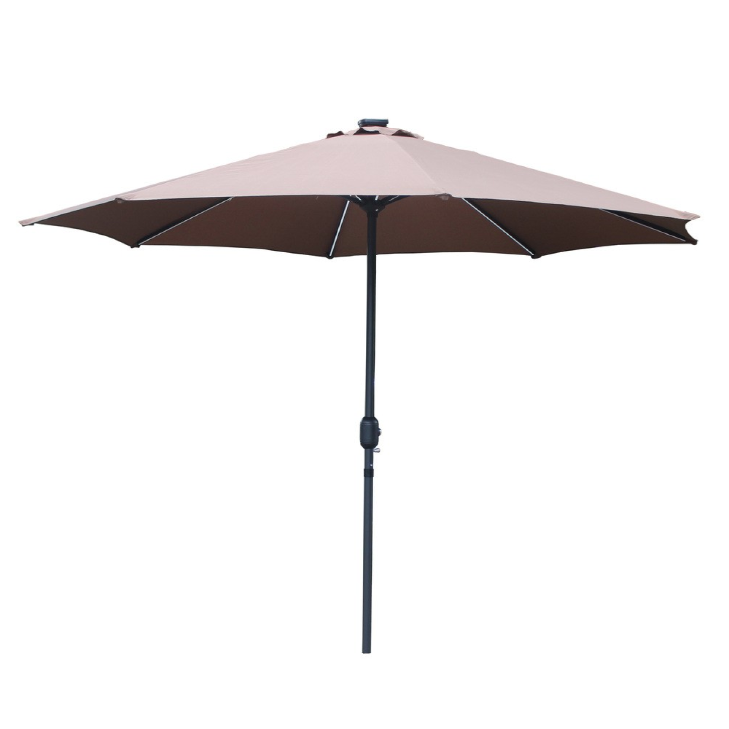 Parasol  marron  rond 2,92 x 2,92 m led SAMOS