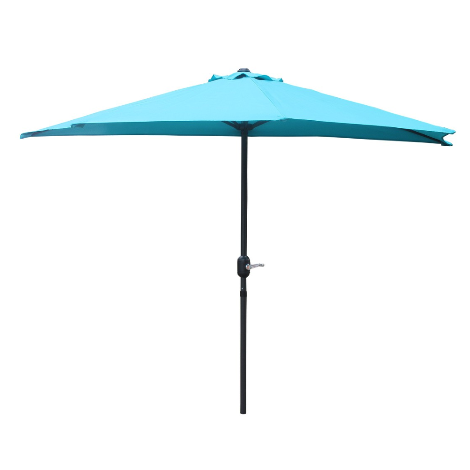 Parasol  bleu droit demi-rond 2,66 x 1,36 m KOS