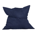 Pouf rectangulaire d'extérieur XXL 180x140cm bleu marine THIES
