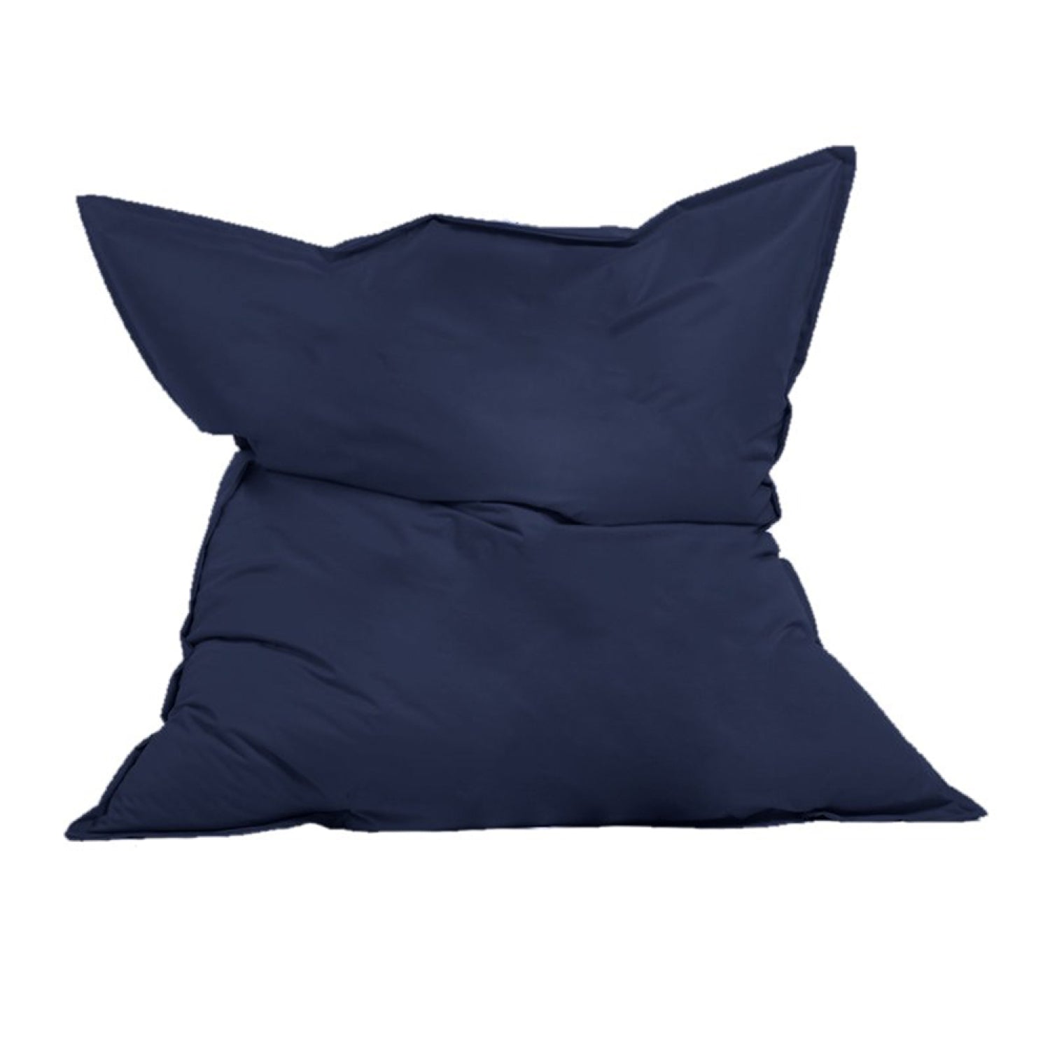 Pouf rectangulaire d'extérieur XXL 180x140cm bleu marine MYRINA