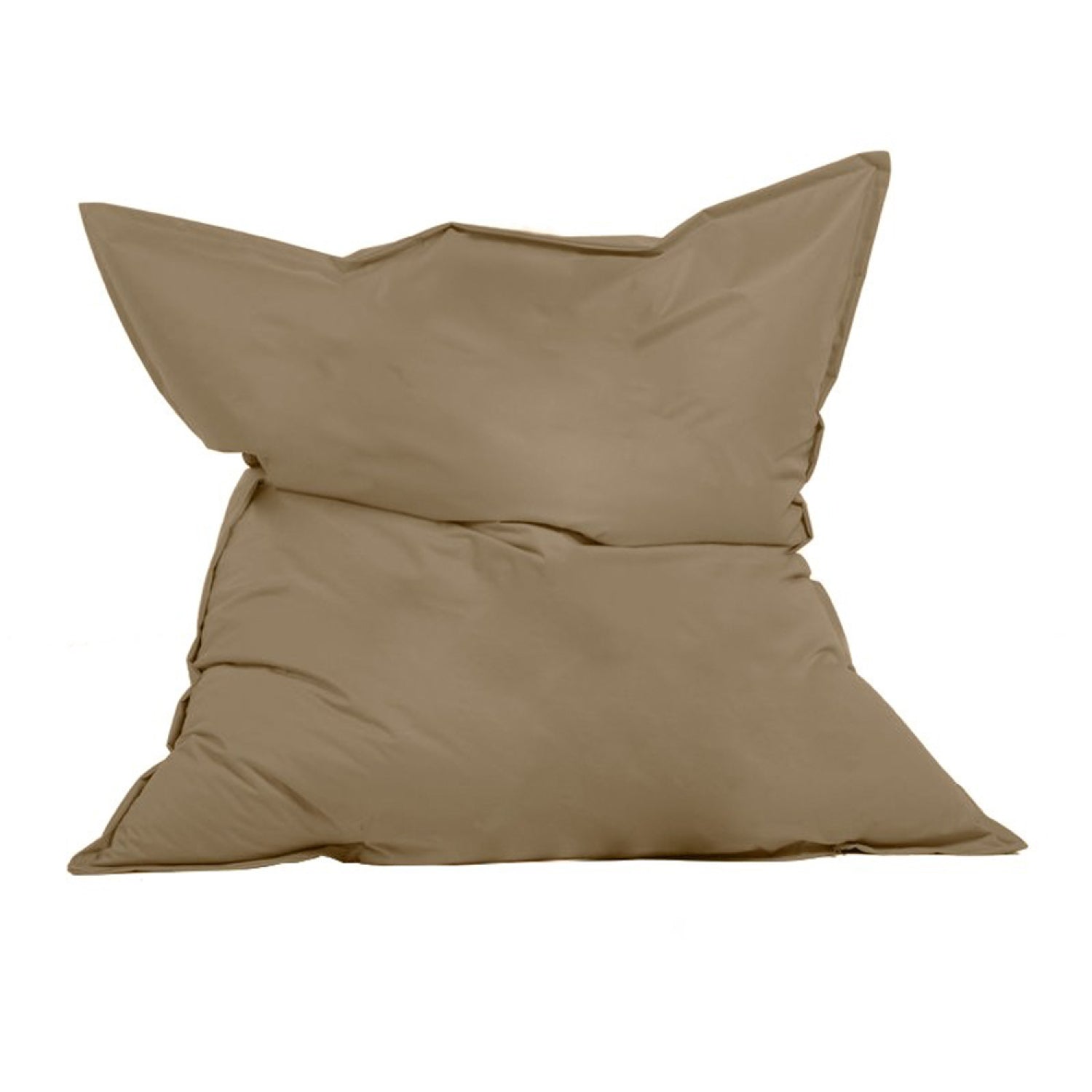 Pouf rectangulaire d'extérieur XXL 180x140cm taupe MYRINA
