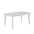 Table extensible 4 à 8 places blanche CABO