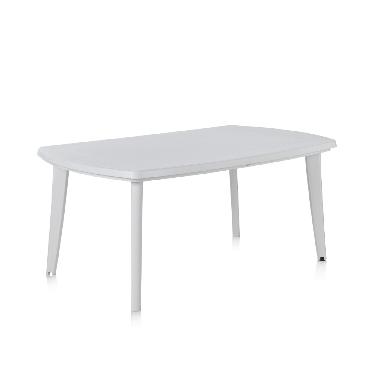 Table extensible 4 à 8 places blanche SAY