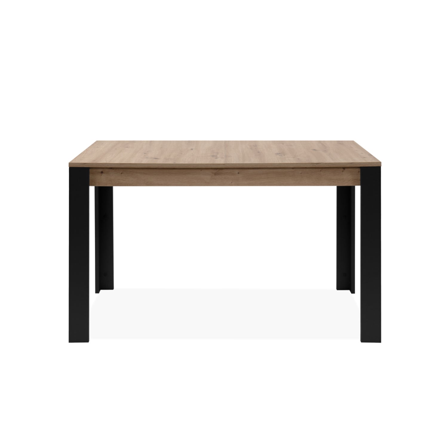 Table extensible 4 à 6 personnes chêne et noir 150x80x75 MINOS