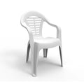 Table extensible 170x90x73cm blanche + 4 chaises SAY