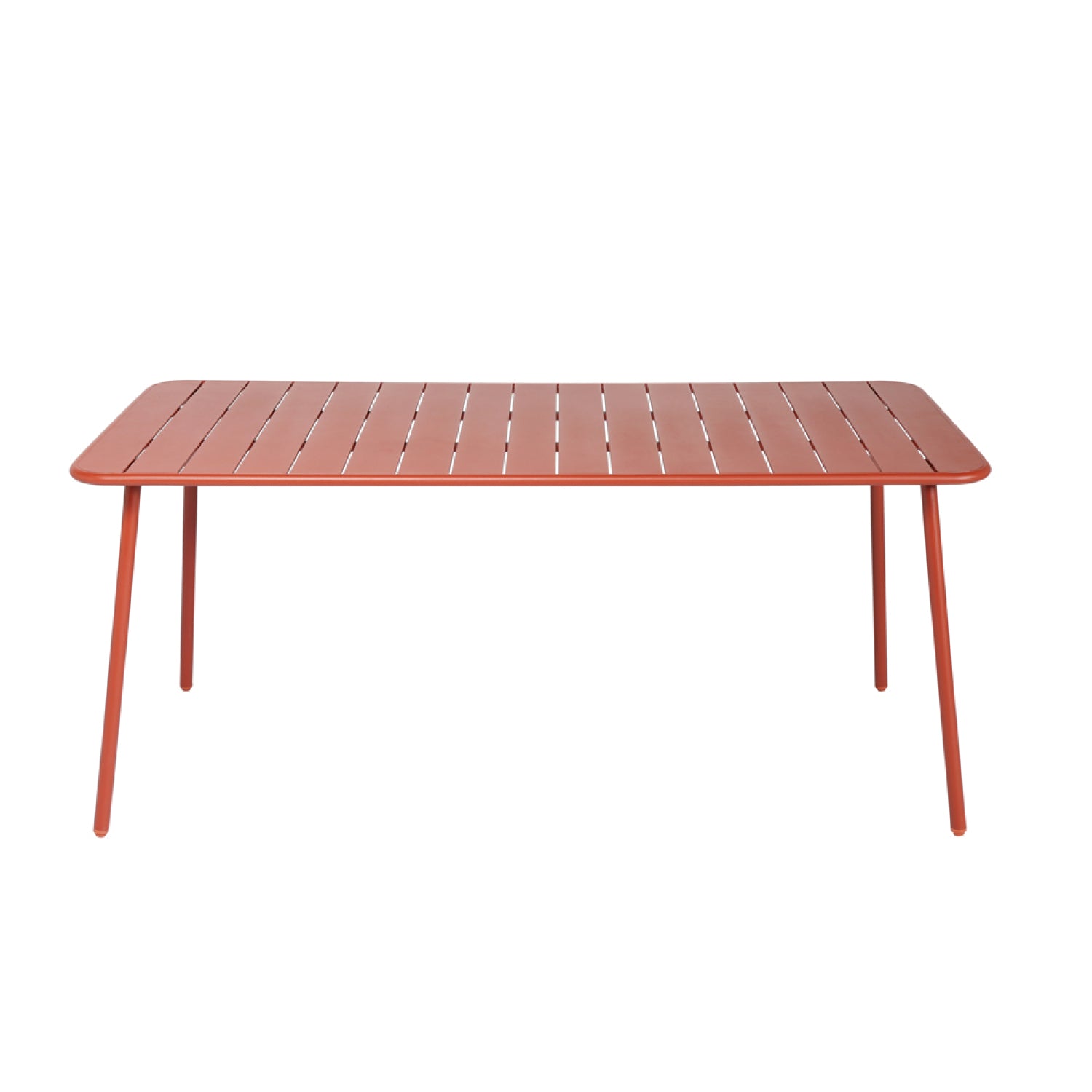 Table salon de jardin repas 6 places 160x70cm terracotta FALCOU