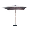 Parasol  gris  carré 2,5 x 2,5 m GORIZIA