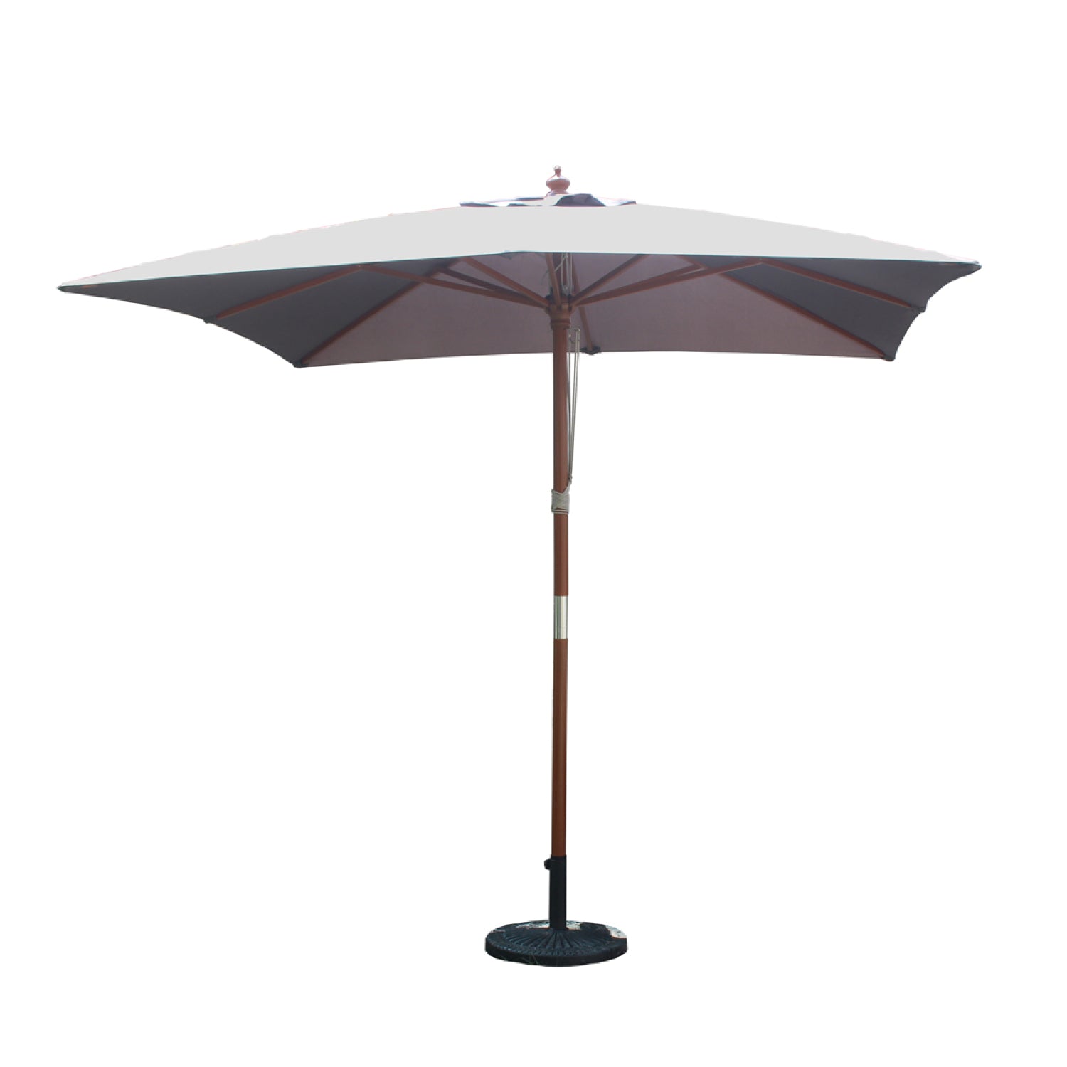 Parasol  gris  carré 2,5 x 2,5 m GORIZIA