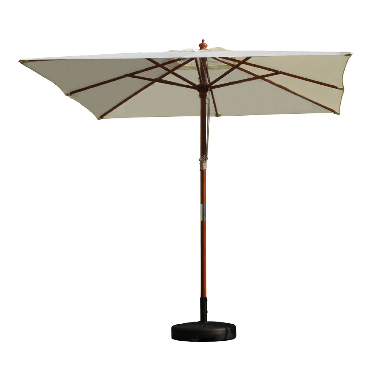 Parasol ecru carré 2,5 x 2,5 m PISO