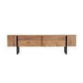 Meuble tv industriel avec placards bois et noir 180cm AXIM