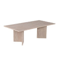 Table basse rectangulaire effet travertin 119x60cm SCAR