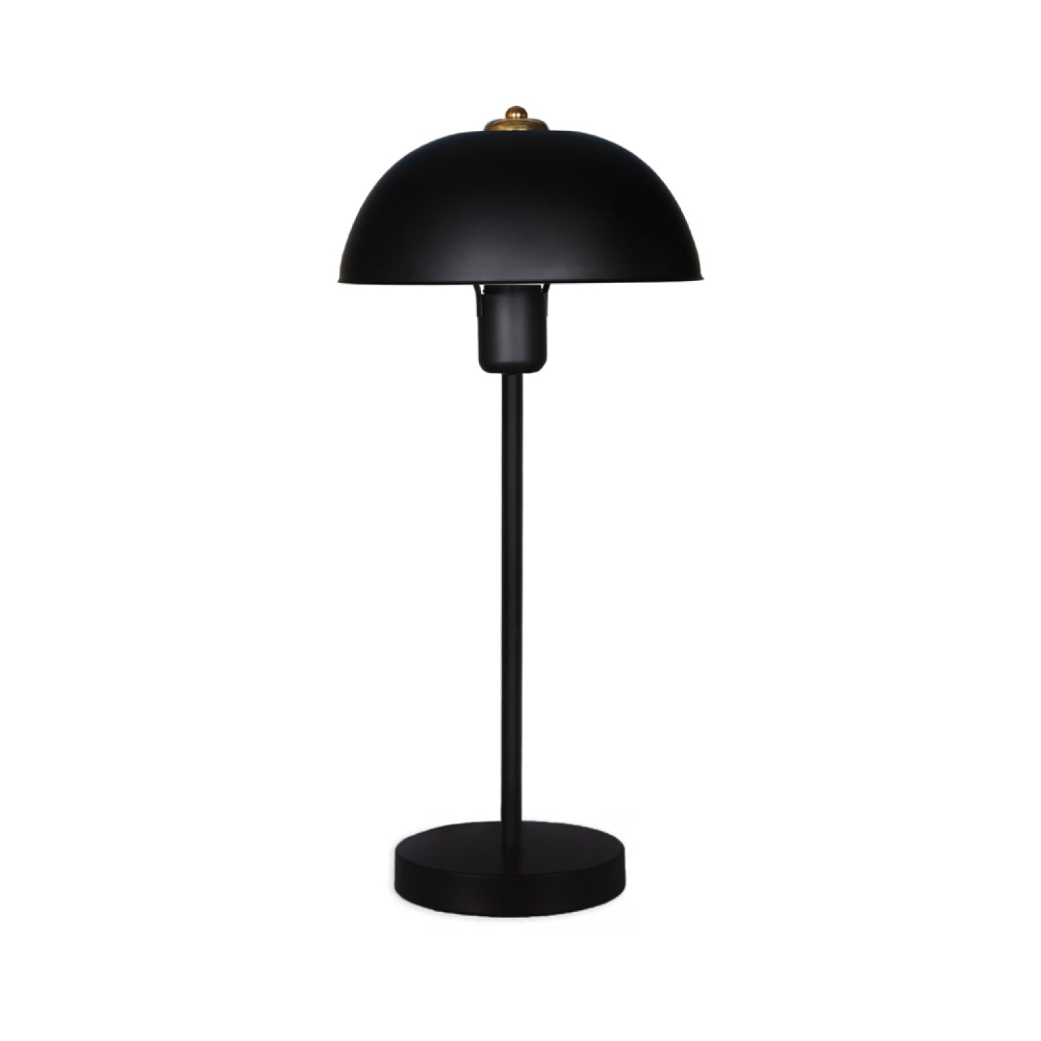 Lampe de table champignon noir 49cm FOREST