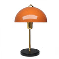 Lampe de table champignon orange 38cm AMORE