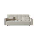 Canapé scandinave convertible 3 places en tissu bouclette blanc LIP