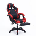 Chaise gaming de bureau ergonomique inclinable noir et rouge FAVIGNANA