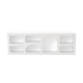 Buffet bas 7 niches design organique blanc 160x50cm ANDRATX