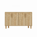 Buffet 4 portes aspect bois design graphique120x73cm CIRACUSE
