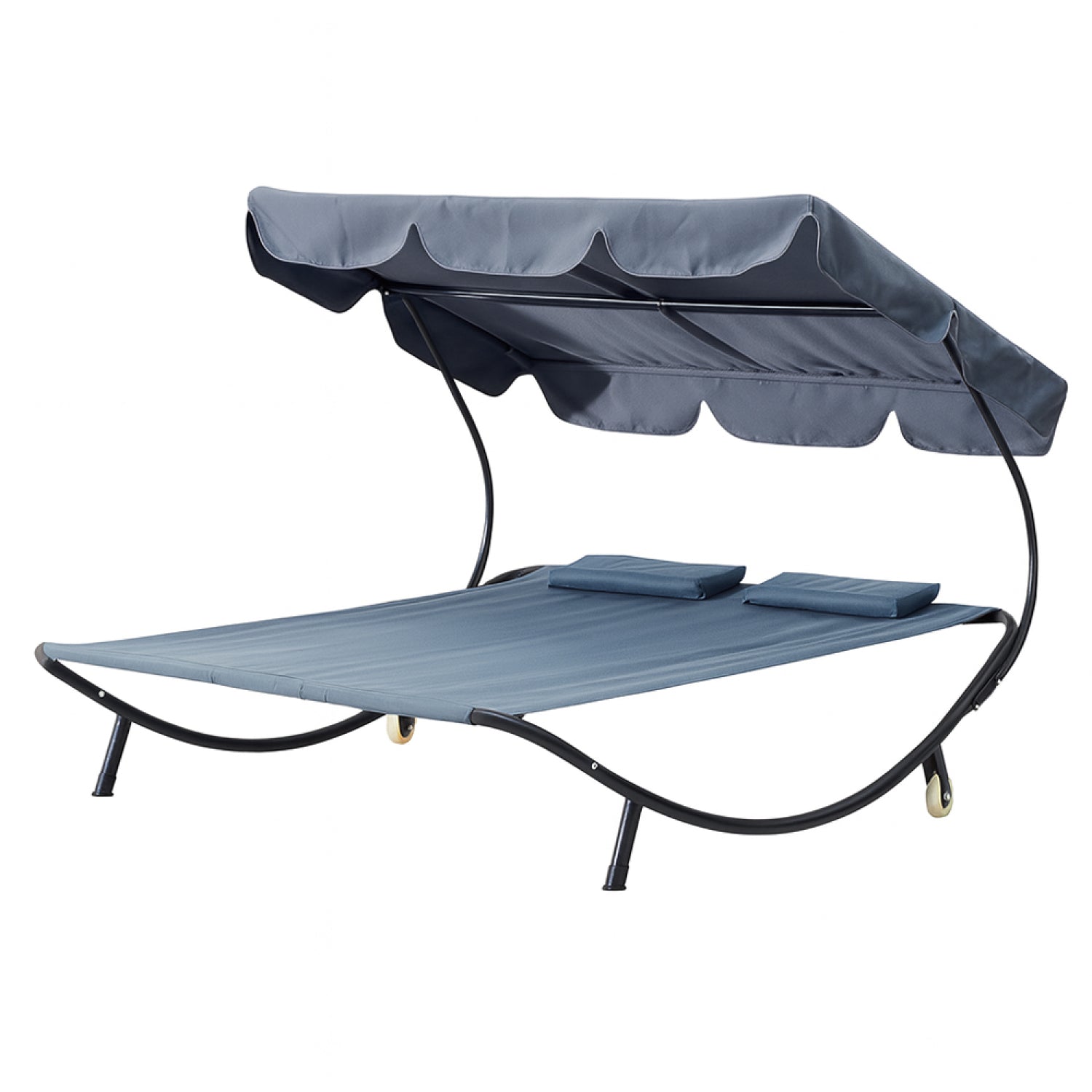 Transat avec pare-soleil 2 personnes gris NORALI