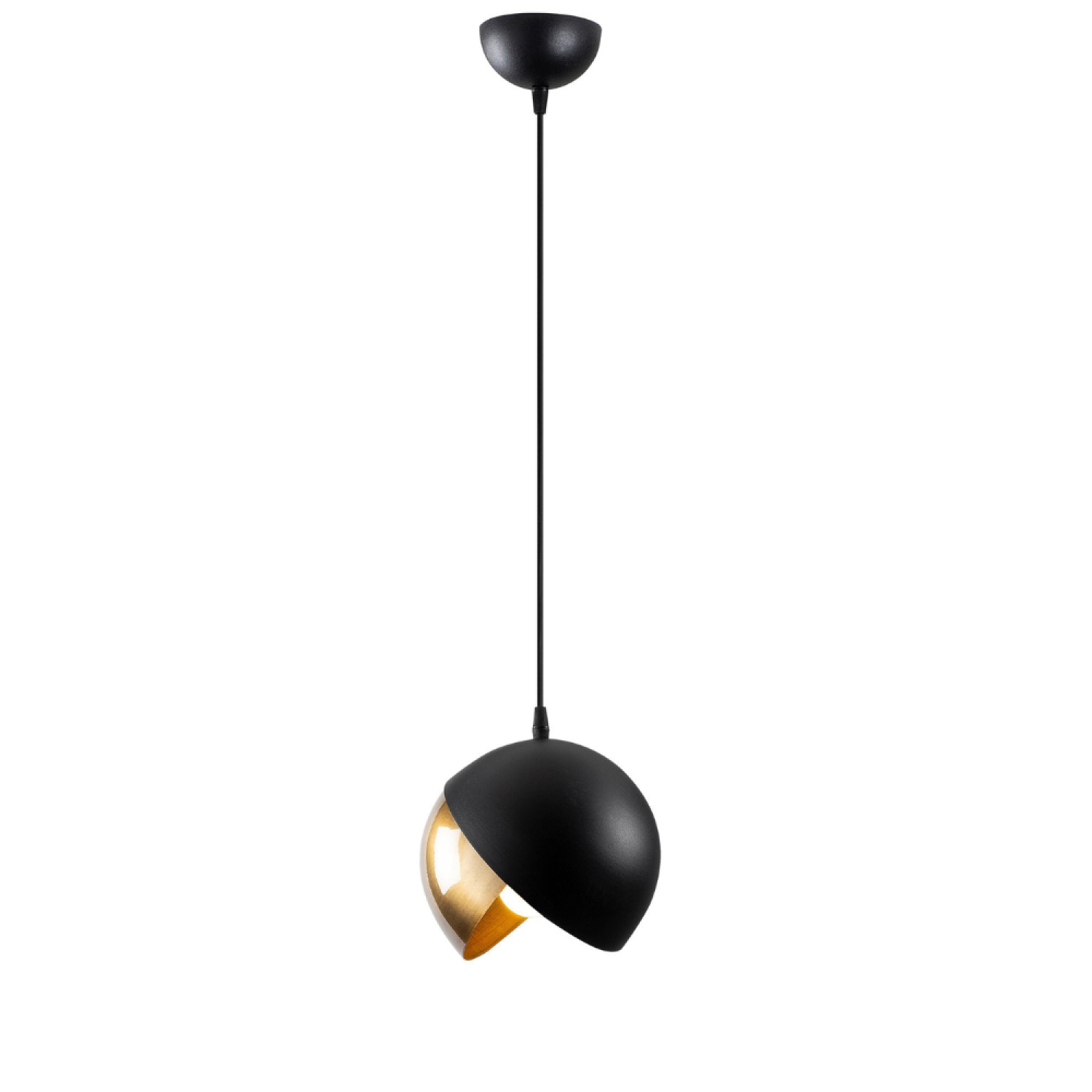 Suspension noire et dorée en métal CAPRIANO