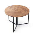 Table de salle à manger pliable couleur chêne GITEGA