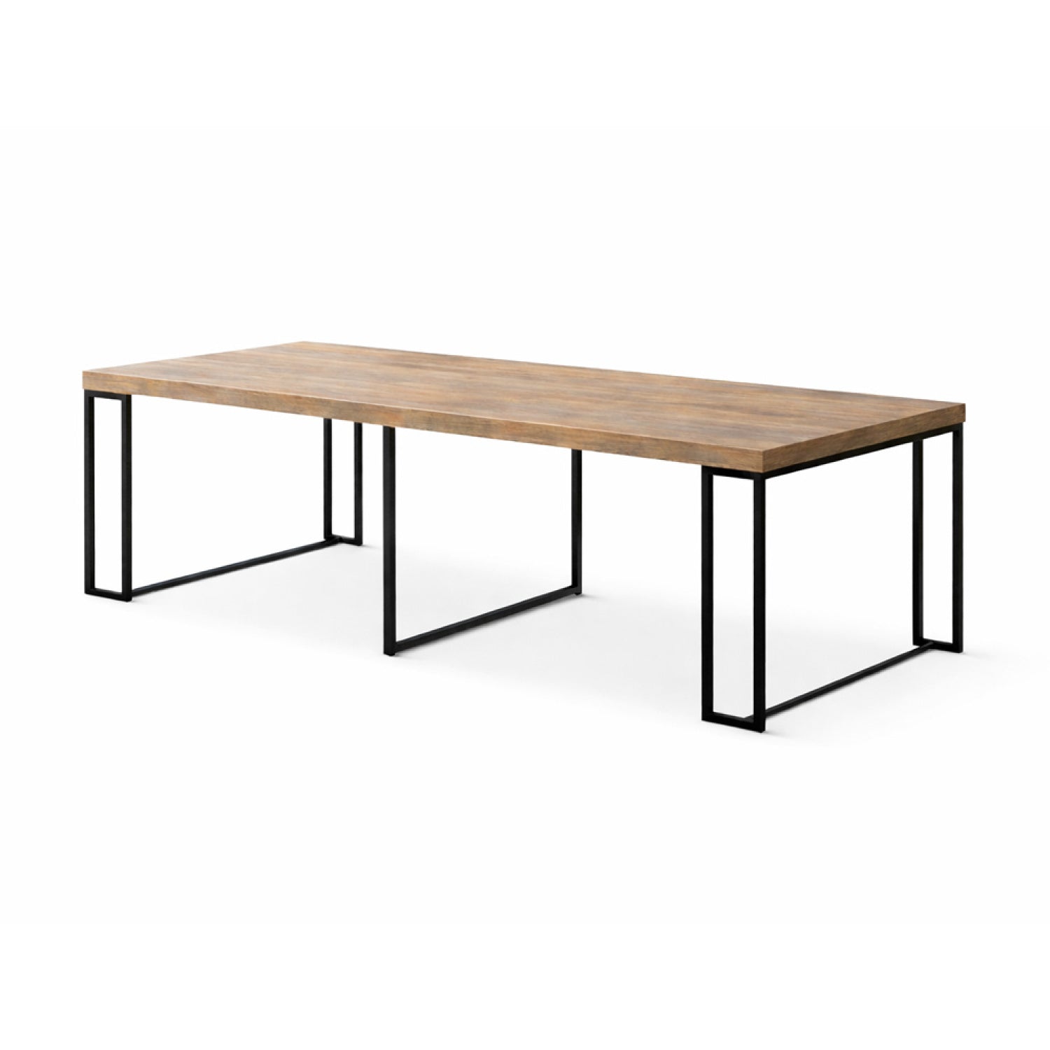 Table extensible 10-12 personnes effet bois 300cm LUCA