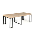 Table console extensible 8-10 personnes effet bois 235cm ELKO