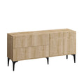 Buffet design 5 portes couleur chêne – 150 cm LILO