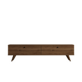Meuble TV 160cm avec deux placards noyer HOLY
