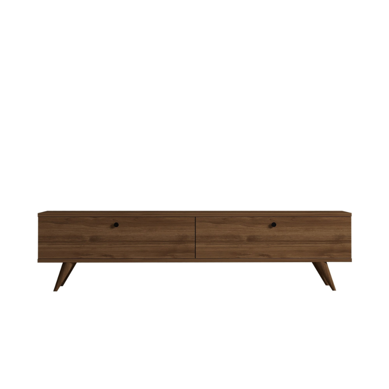 Meuble TV 160cm avec deux placards noyer HOLY