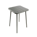 Table carrée 2 places 50x50cm gris foncé EVORA