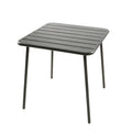 Table carrée 4 places 70x70cm gris foncé EVORA