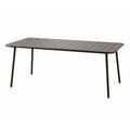 Table de jardin 6 places 160cm gris foncé EVORA