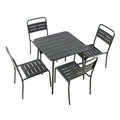 Ensemble table de jardin carrée 70cm et 4 chaises FALCOU