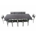 Ensemble table de jardin 234 cm et 10 chaises EVORA