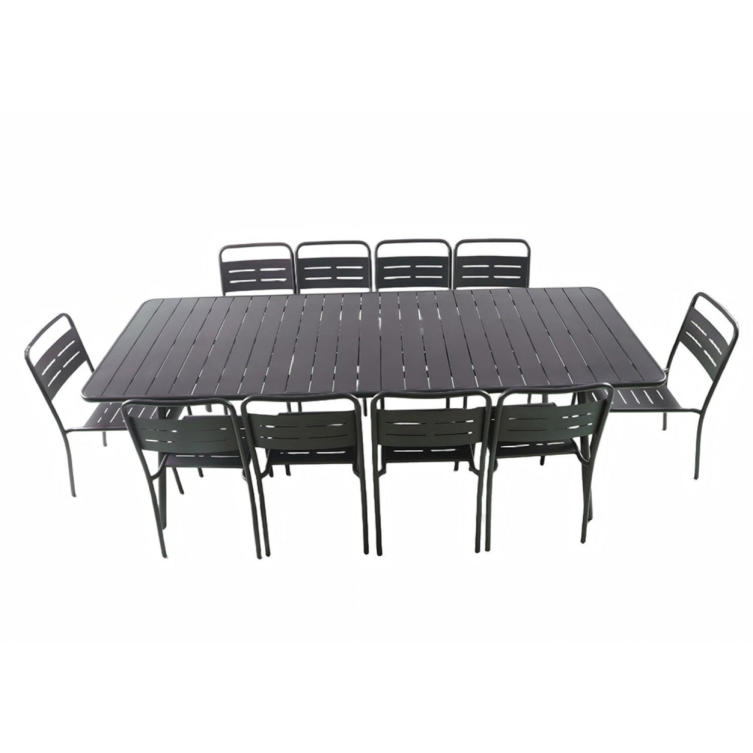 Ensemble table de jardin 234 cm et 10 chaises FALCOU