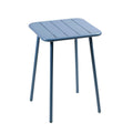 Table carrée 2 places 50x50cm bleu EVORA