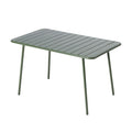 Table de jardin 4 à 6 places 120cm vert EVORA
