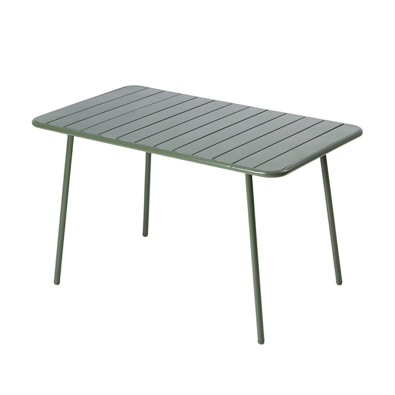 Table de jardin 4 à 6 places 120cm vert EVORA