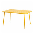 Table de jardin 4 à 6 places 120cm jaune FALCOU