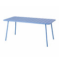 Table de jardin 6 places 160cm bleu EVORA