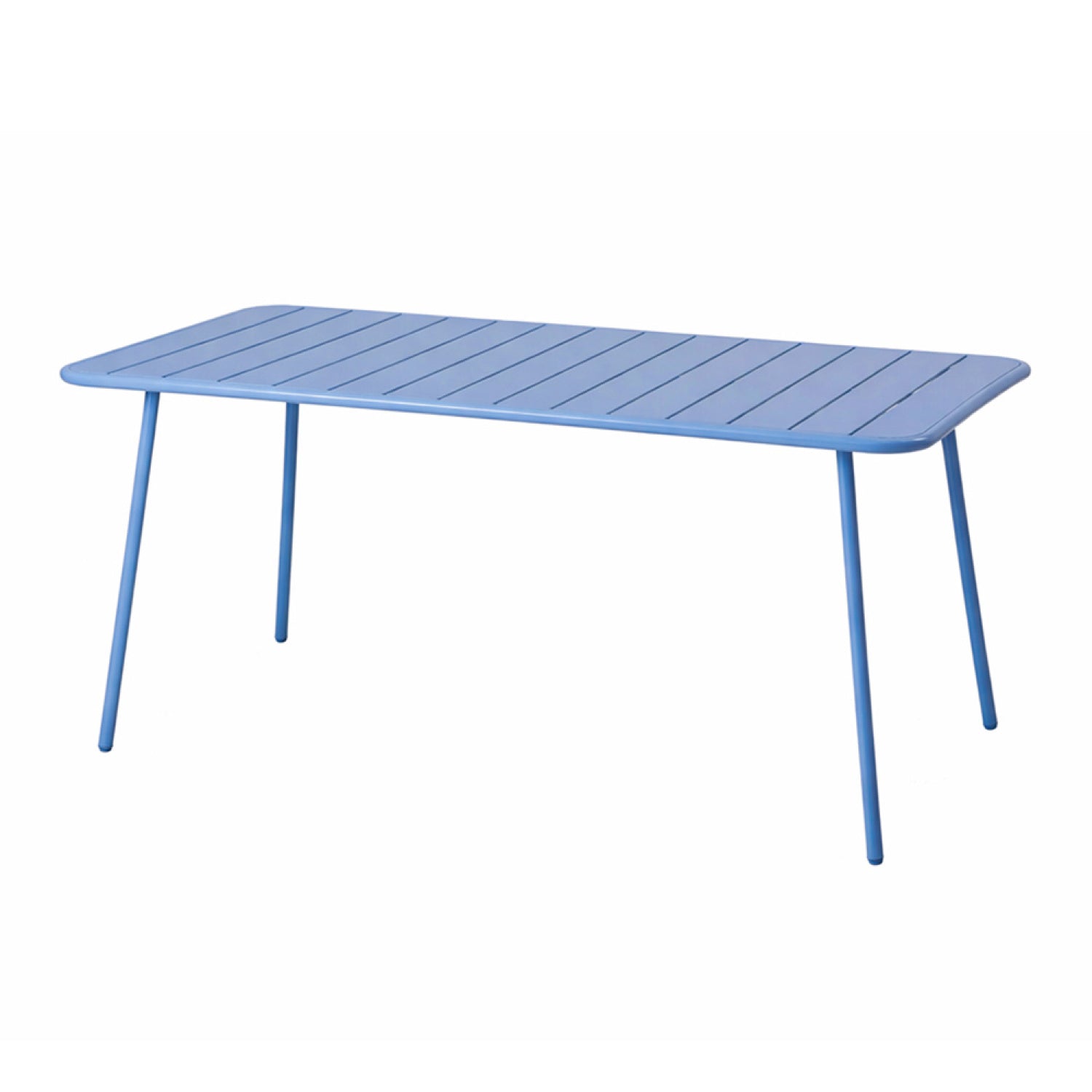 Table de jardin 6 places 160cm bleu EVORA