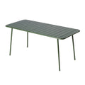 Table de jardin 6 places 160cm vert EVORA
