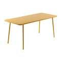 Table de jardin 6 places 160cm jaune EVORA