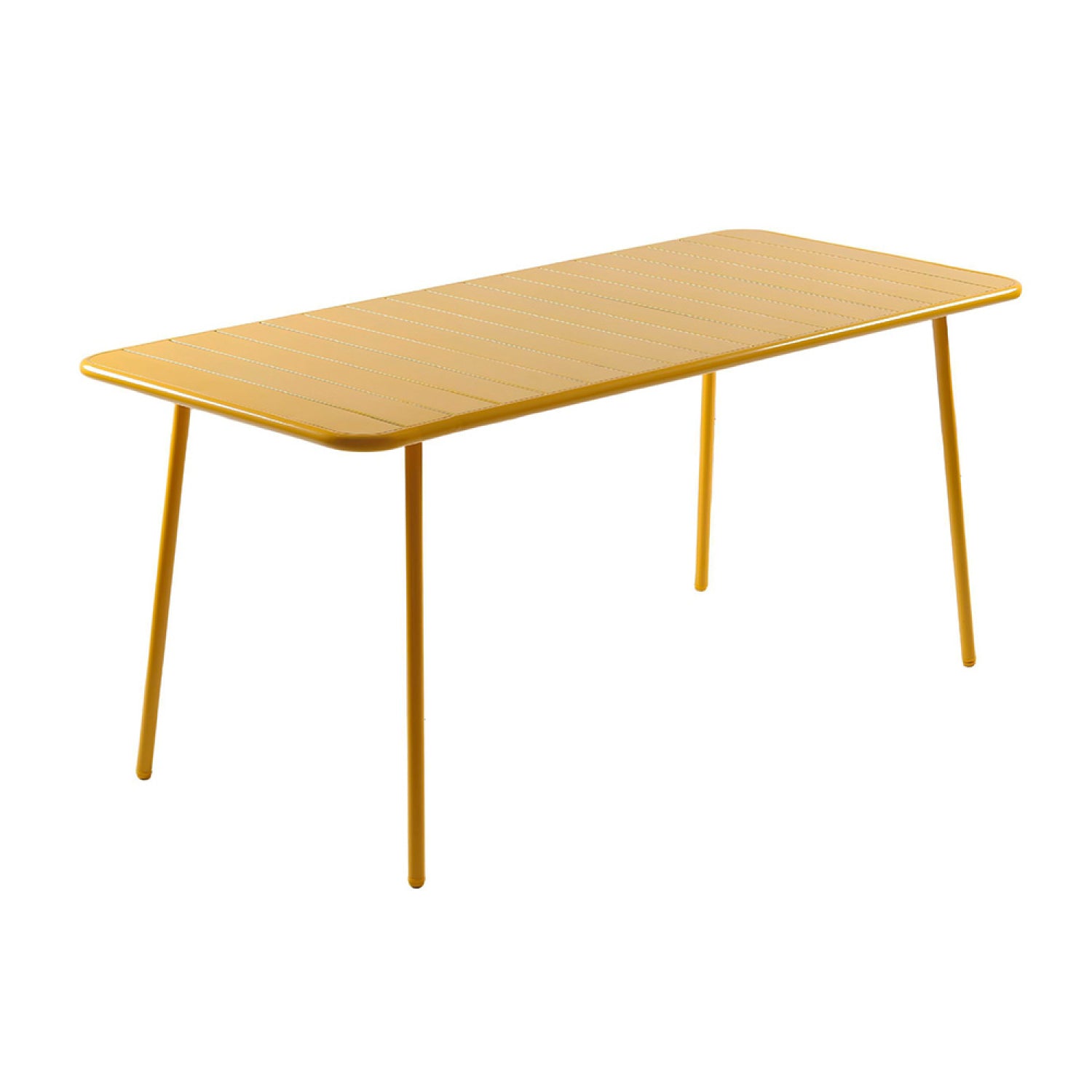 Table de jardin 6 places 160cm jaune EVORA